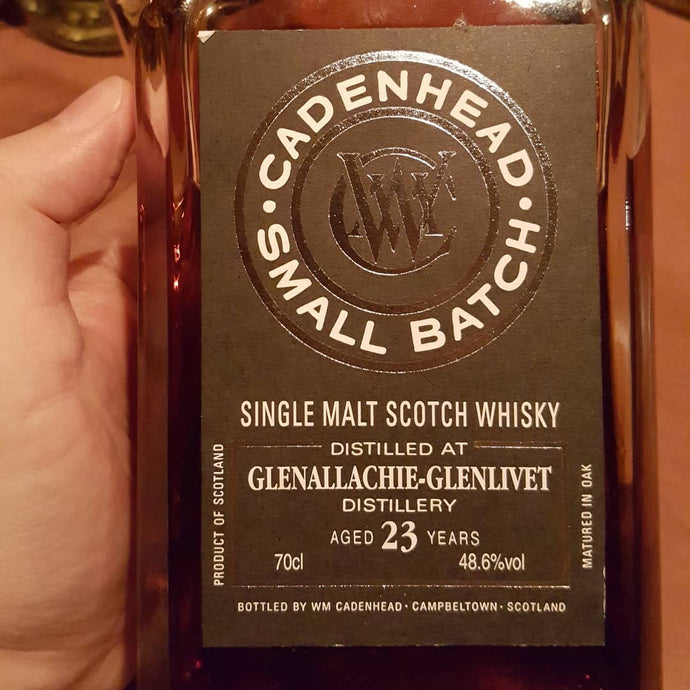 Glenallachie-Glenlivet 23, 1992-2016, Cadenhead Small Batch, Bourbon Hogshead, 198 bottles, 48.6% abv.