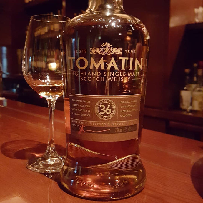Tomatin 36, First Fill Spanish Oloroso Sherry Butts & Traditional Oak Casks, Bottle no. 510/800, 46% abv.