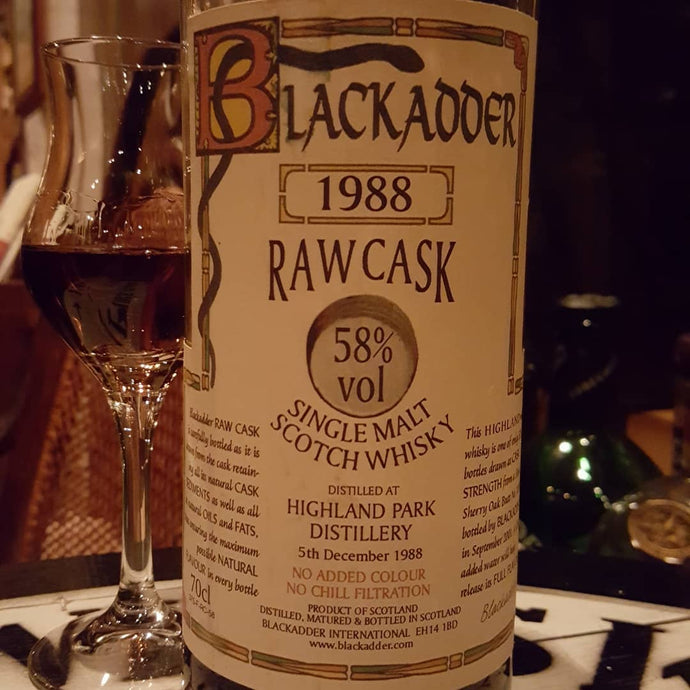 Highland Park 13, 1988-2001, Blackadder, Sherry oak butt no. 11924, 505 bottles, 58% abv.
