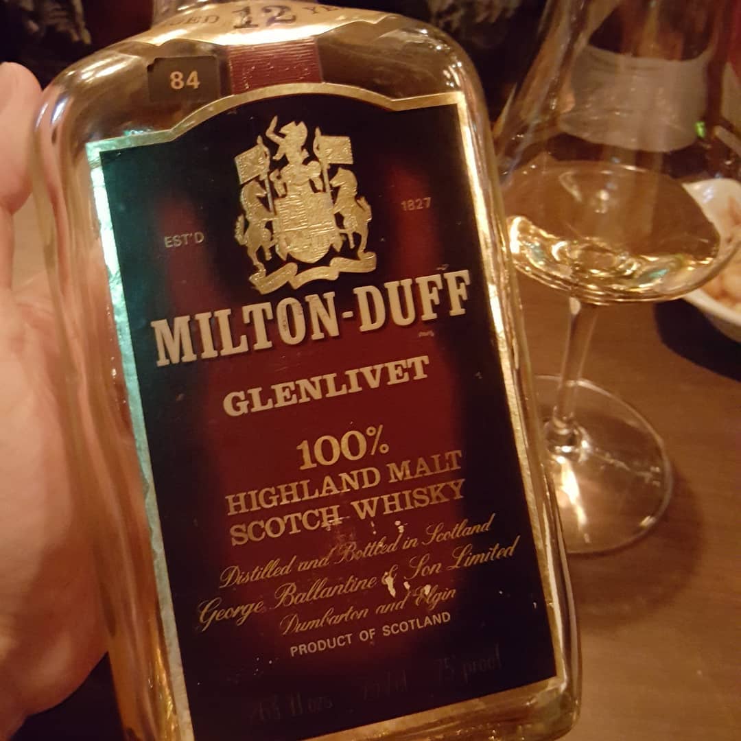 Miltonduff-Glenlivet 12, 1960/70s, 75 proof. – 88 Bamboo