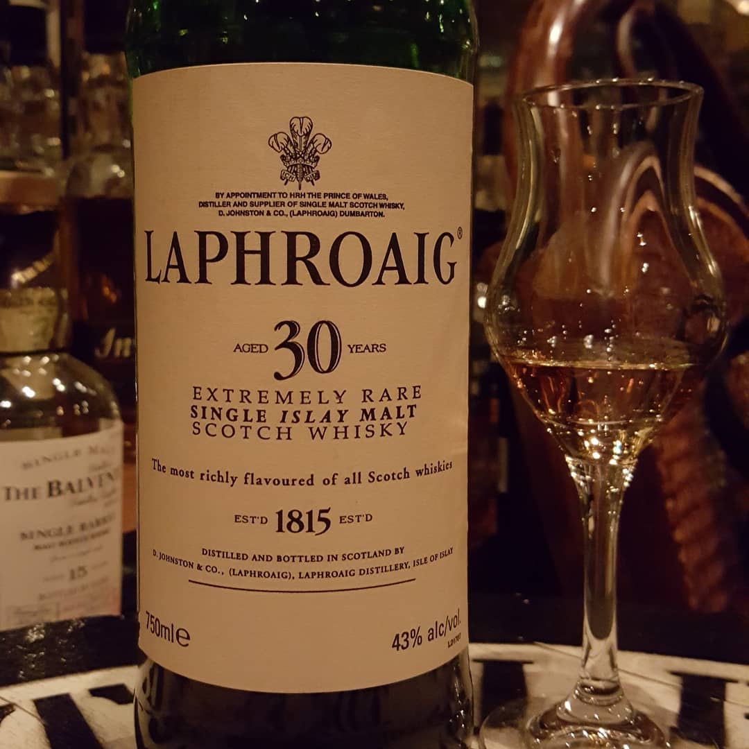 Laphroaig 30, 750ml, 43% abv. – 88 Bamboo