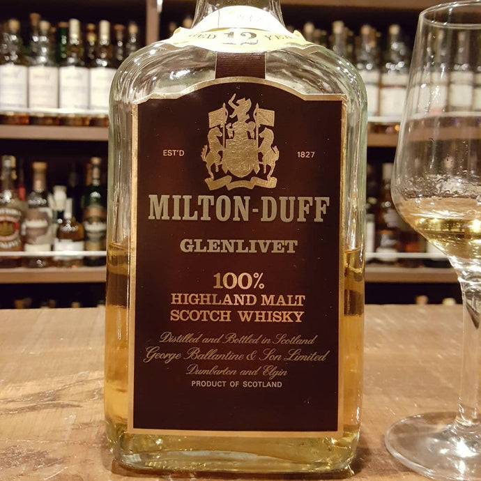 Milton-Duff Glenlivet 12, 1970s, 100% Highland Malt Scotch Whisky, 43% abv.