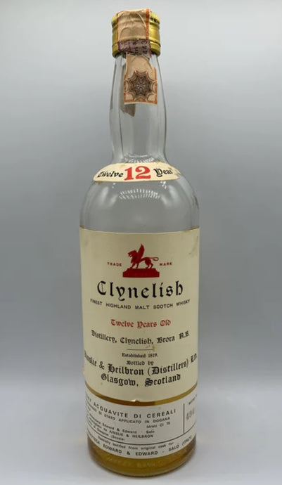 Clynelish Twelve Years Old, Bottled in 1969 by Ainslie & Heilbron for Edward & Edward