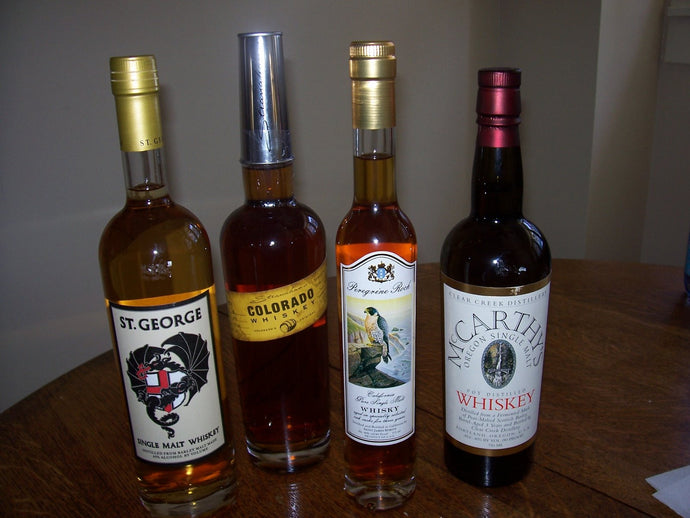 American Single Malts: St. George, Peregrine Rock, Stranahan's Colorado Whiskey, McCarthy's Oregon Single Malt