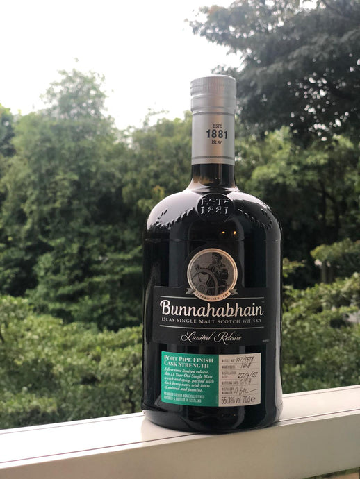 Bunnahabhain 2007 Vintage 11 Year Old Port Pipe Finish Limited Release, 55.3% ABV, OB