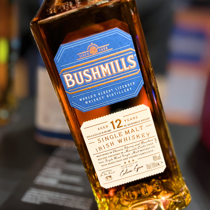 Bushmills 12 Years Old Single Malt Irish Whiskey, 40% ABV