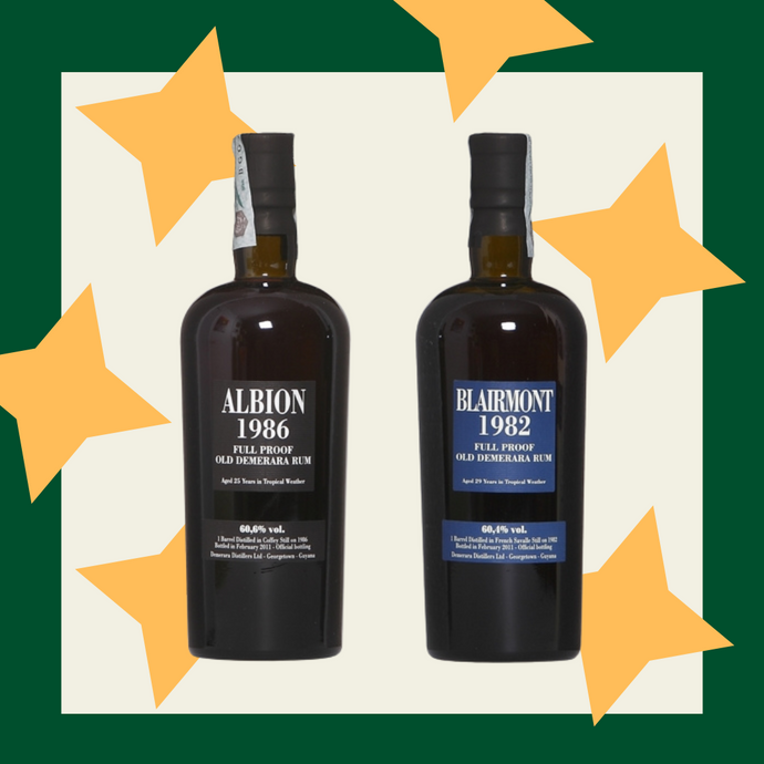 A Blairmont vs. Albion Head To Head: Taste Testing Two Legendary Demerara Distilleries With Velier Blairmont 1982 vs. Velier Albion 1986