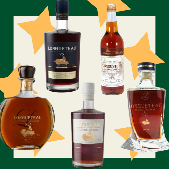 A Whole Bunch Of Longueteau Rhums: VS; Rum Vieux; XO; Grande Reserve 2004; Longueteau 120 Years Anniversary