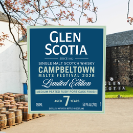 Glen Scotia Campbeltown Malts Festival 2026 Release Sees Medium Peated Ruby Port Cask Finish