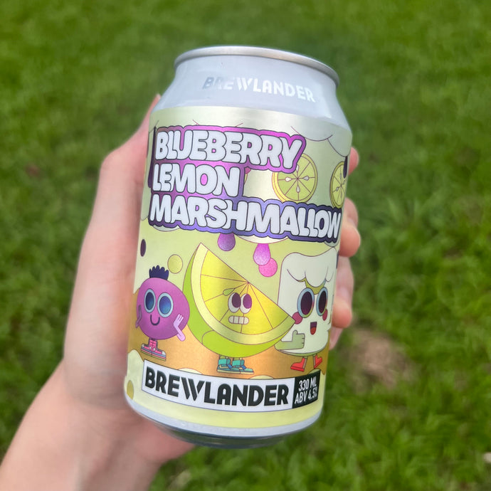 Brewlander Blueberry Lemon Marshmallow Pastry Sour, 4.5% ABV