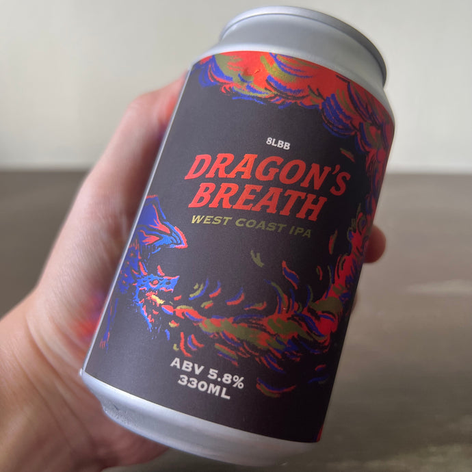 8LBB Dragon’s Breath West Coast IPA, 5.8% ABV