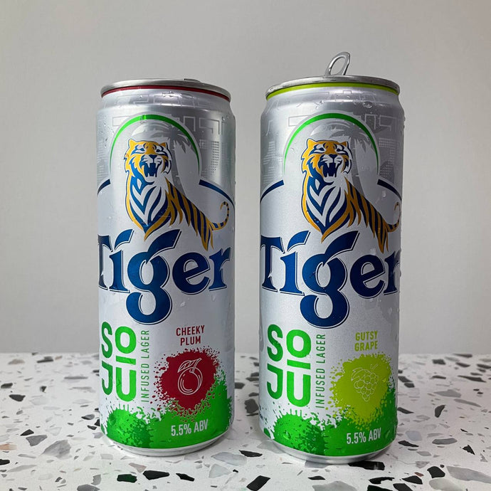 We Taste Test Tiger's New "Soju Bomb" – Tiger Soju Gutsy Grape & Cheeky Plum!