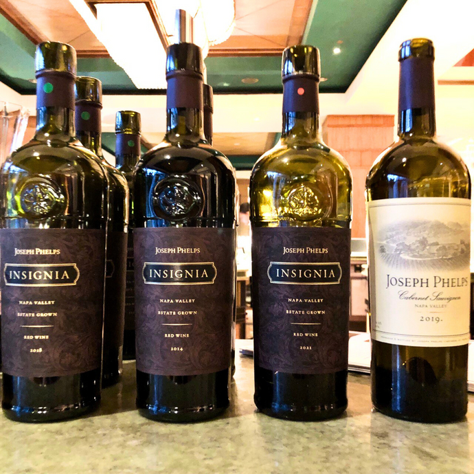 Taste Testing A Four Part Joseph Phelps Insignia Vertical: Insignia 2014, 2018, 2021 & Joseph Phelps Cabernet Sauvignon 2019