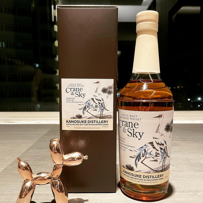 Kanosuke 2018 Crane and Sky, 4 Years Old, Bottled For Whisky Talk Fukuoka 2022, 57% ABV
