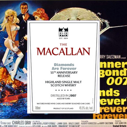 Macallan Celebrates 55th Anniversary Release of Iconic 1971 James Bond Film Diamonds Are Forever With First Ever Red Wine Cask