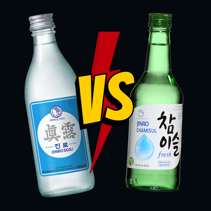 Hite Jinro's Chamisul Fresh vs Jinro Is Back - Soju Twin Test!