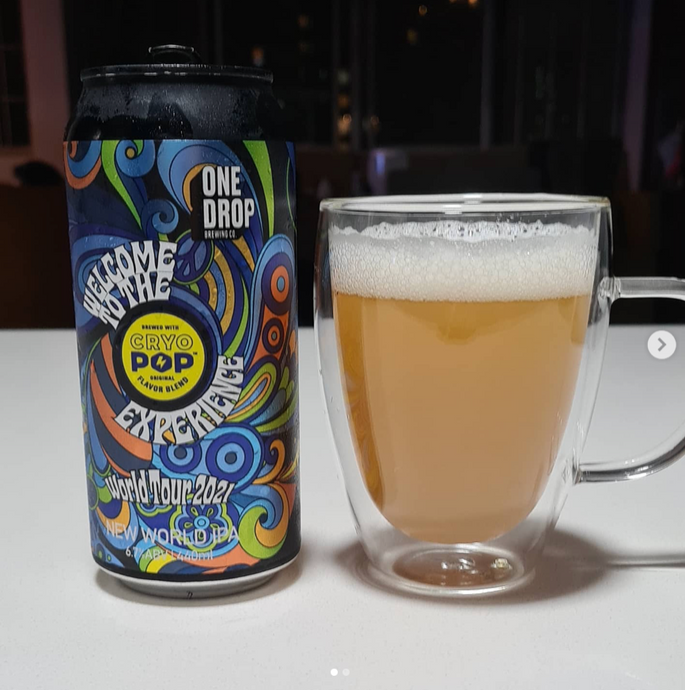 One Drop Brewing, Welcome to the Cryo-Pop Experience New World IPA