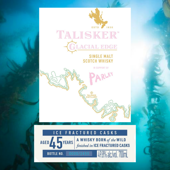 Talisker Debuts Second Collaboration With Parley - A 45 Year Old Single Malt Finished In Ice Fractured Casks