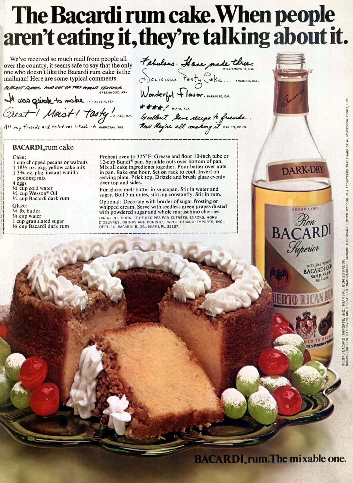 Rum Raisin Bundt Cake - Classic Rum Cake for the Holidays