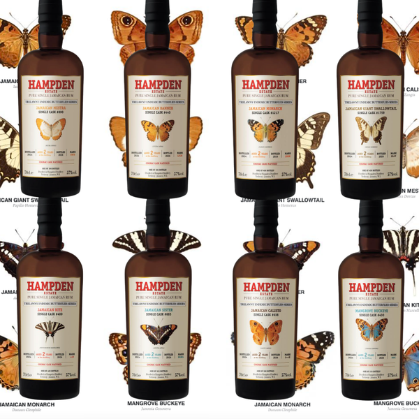 Hampden Sends Us Butterfly Catching With 8 New Cognac Cask Expressions, One For Every Hampden 8 Marks