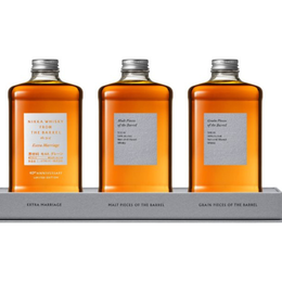 Nikka Marks 40 Years of Nikka From the Barrel With New Creations: Nikka From the Barrel Extra Marriage, Malt Pieces of the Barrel, and Grain Pieces of the Barrel