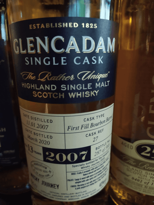 Glencadam 2007, 13 Year Old, Single Cask Bottled for Whisky Journey Singapore, 40% ABV