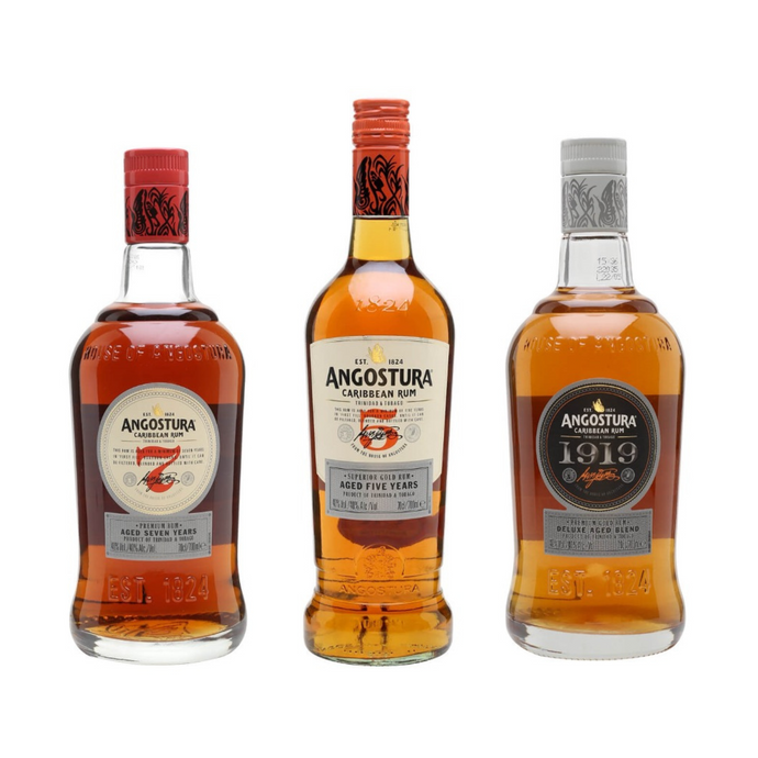 Angostura Rum Vertical (5 Year Old, 7 Year Old, 1919)