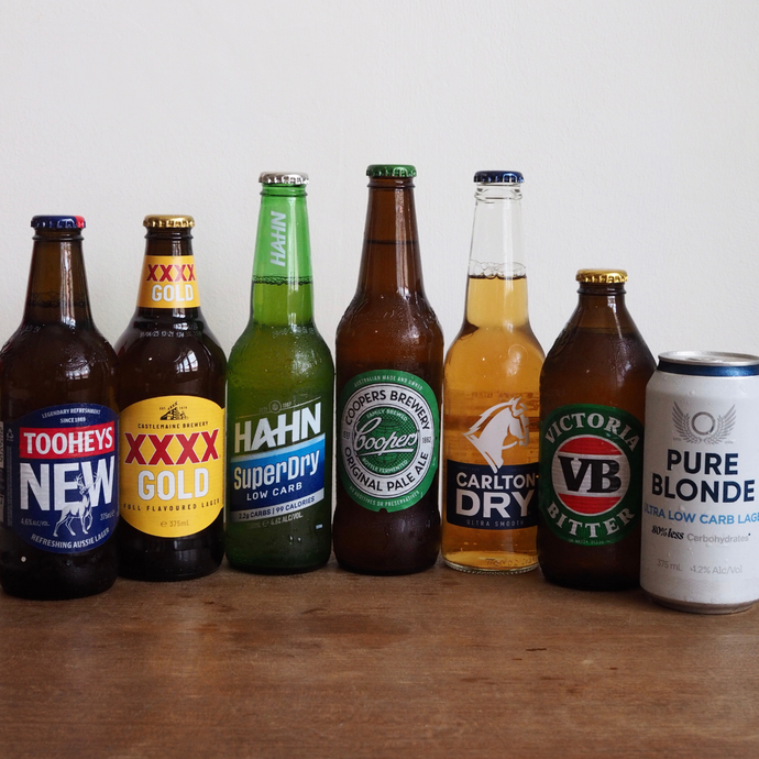 We Taste & Rank Australia's 7 Biggest Beers: Carlton, Coopers, XXXX, Tooheys, Victoria Bitter, Hahn, Pure Blonde