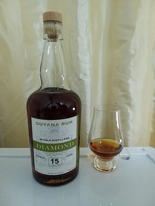 Diamond Single Cask Guyana rum 2003, bottled by Bristol Spirits, Corman-Collins and The Auld Alliance (15 years)