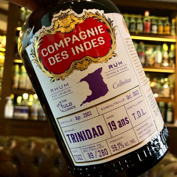 Compagnie Des Indes TDL 2003, Trinidad Rum, 19 Years Old, Single Cask For The Auld Alliance and Colheitas, 59.1% ABV