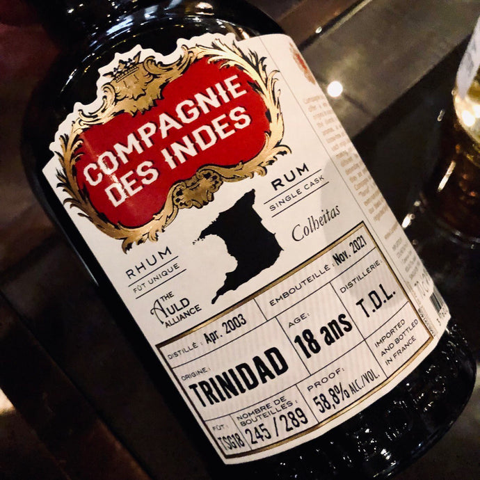 Compagnie Des Indes TDL 2003, Trinidad Rum, 18 Years Old, Single Cask For The Auld Alliance and Colheitas, 58.8% ABV