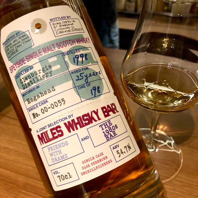Glenburgie 1998, 25 Year Old, Joint Selection by Friends With Drams X Miles Whisky Bar x The 1980s Bar, 54.7% ABV