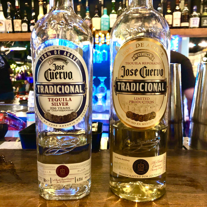 Two Jose Cuervo Tradicional: Silver (Plata) & Reposado