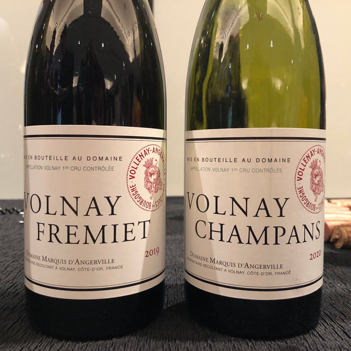 Taste Testing Two Burgundian Volnay 1er Cru From The Legendary Marquis d'Angerville: Volnay Champans vs. Volnay Fremiet