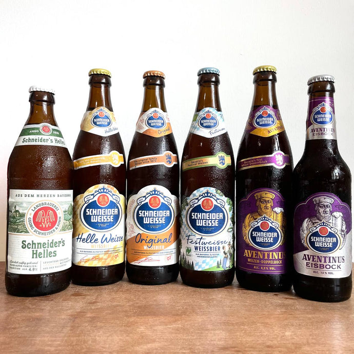 We Tasted And Ranked Every Schneider Weisse We Could Find: Original Weissbier, Helle Weisse, Festweisse, Aventinus Weizen Doppelbock, Aventinus Eisbock & Schneider's Helles