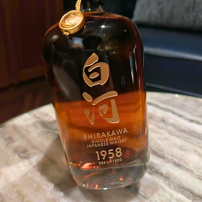 Shirakawa 1958 Japanese Single Malt Whisky, 49% ABV