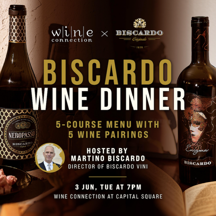 Savor Italian Wines At Dinner With Wine Connection's Biscardo Wine Pairing