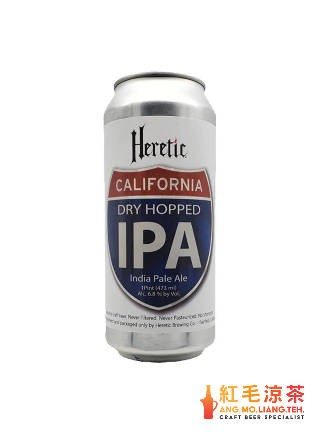 Ang Mo Liang Teh: Heretic California Dry Hopped IPA, 6.8% (473ml)