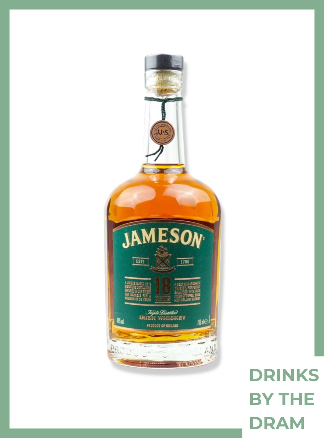 By the Dram (30 ml): Jameson 18 Year Old