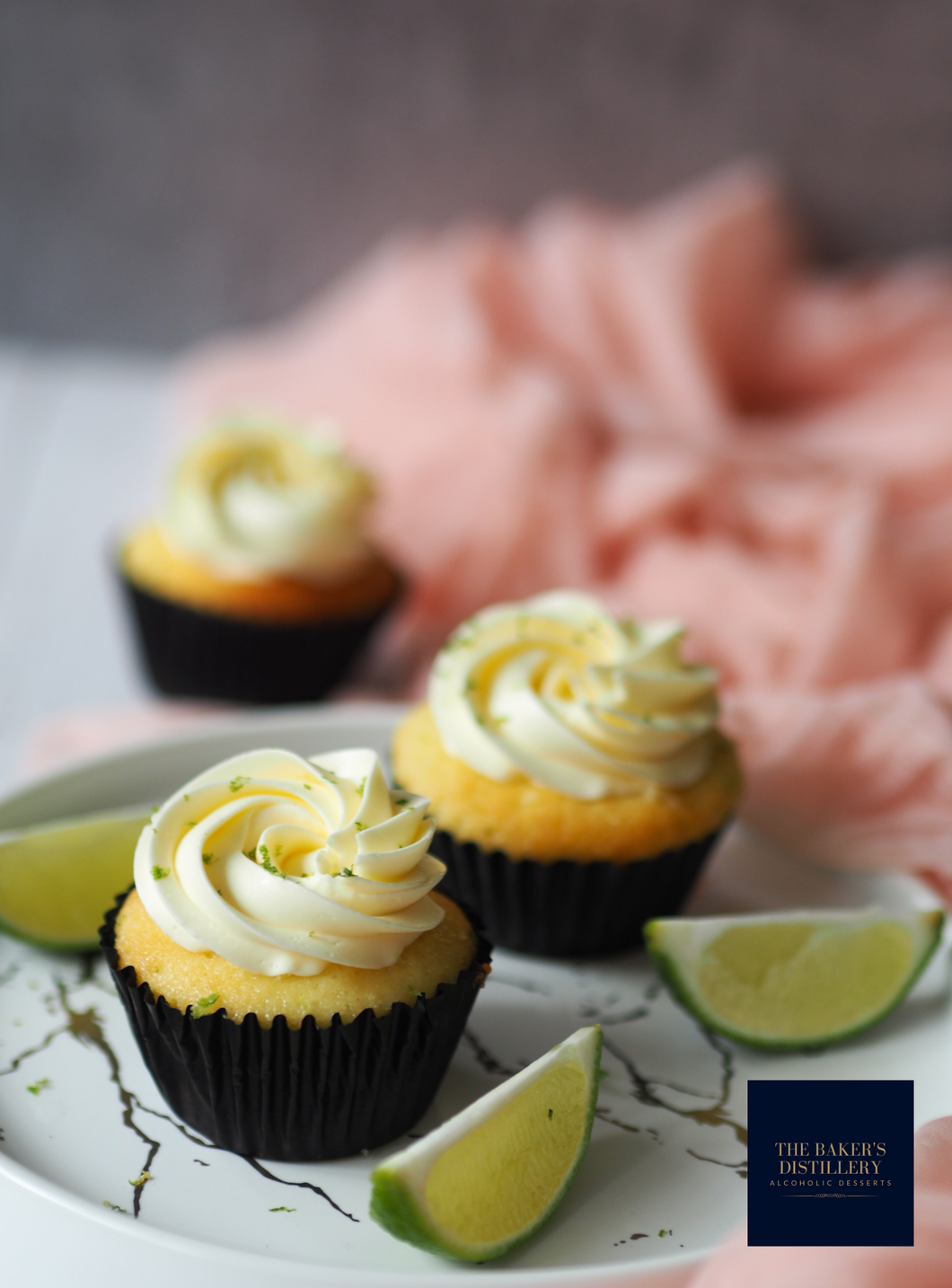 The Baker's Distillery: Lime Mojito Cupcakes - Box of 6