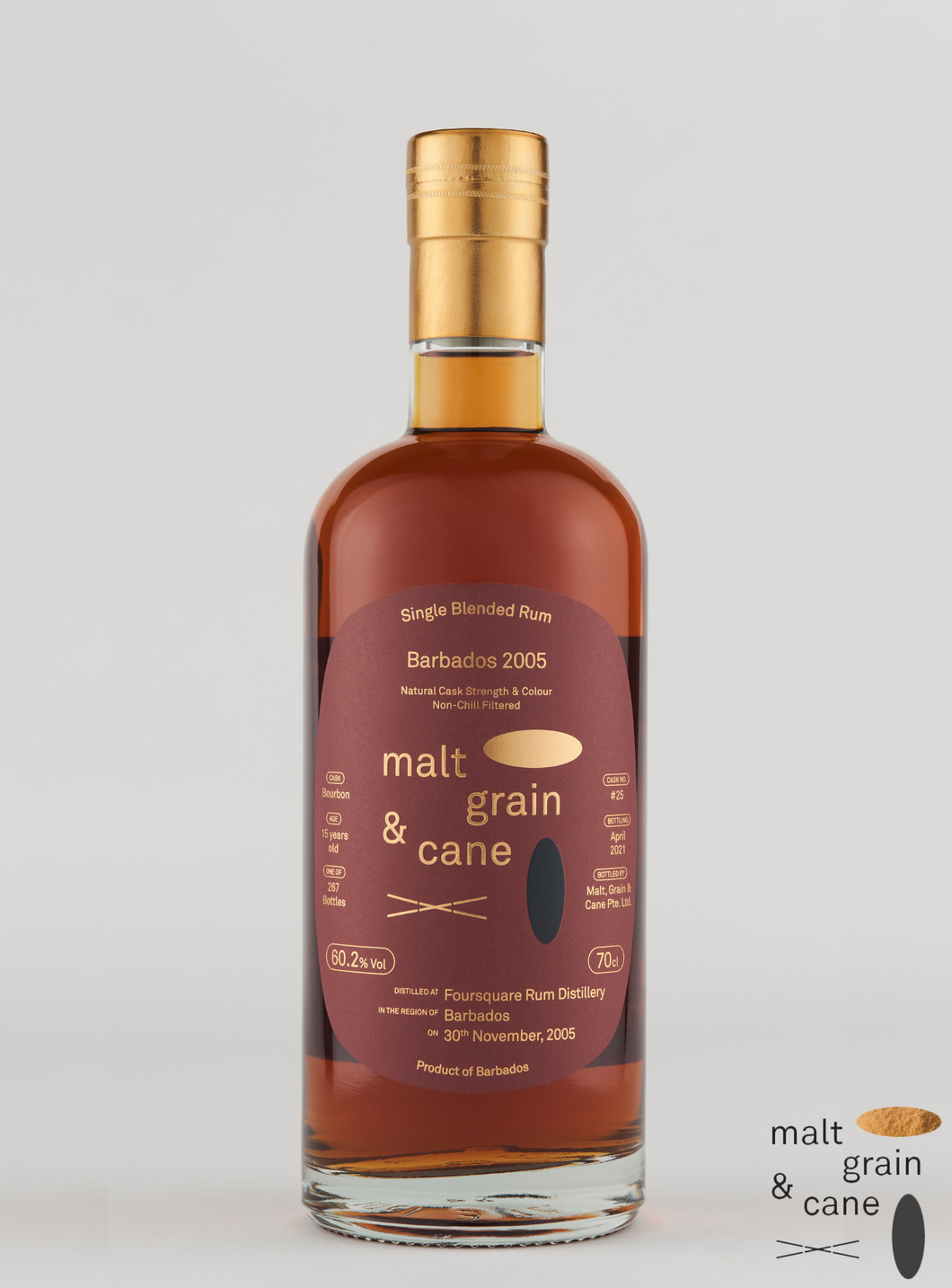 Malt Grain & Cane: Barbados Foursquare Rum 2005, 15 Years, 60.2%