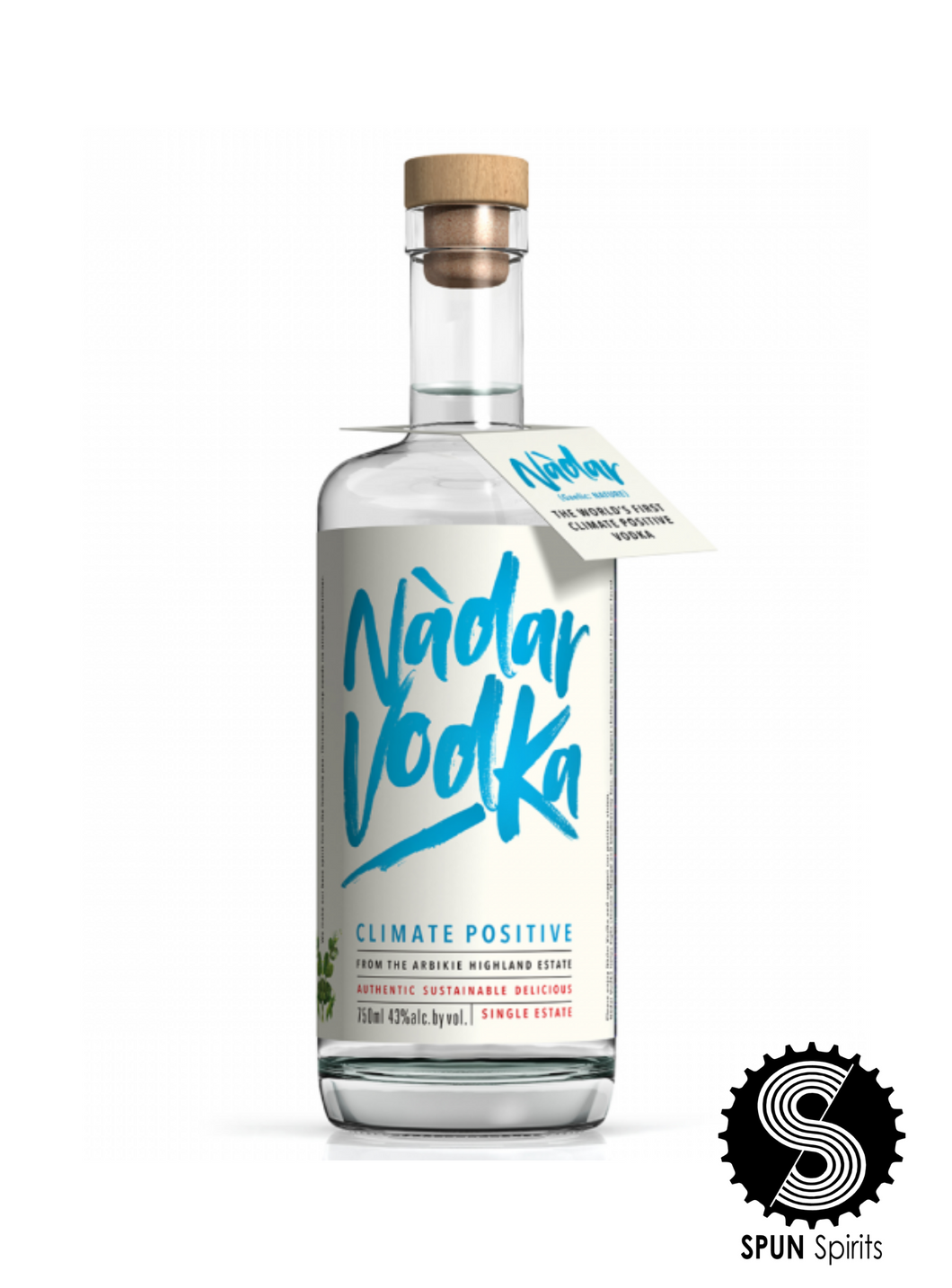 SPUN Spirits: Nàdar Vodka, 43% (700ml)