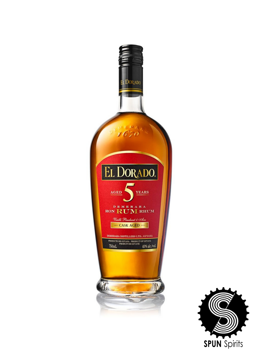 SPUN Spirits: El Dorado 5 Year Old Rum, 40% (700ml)