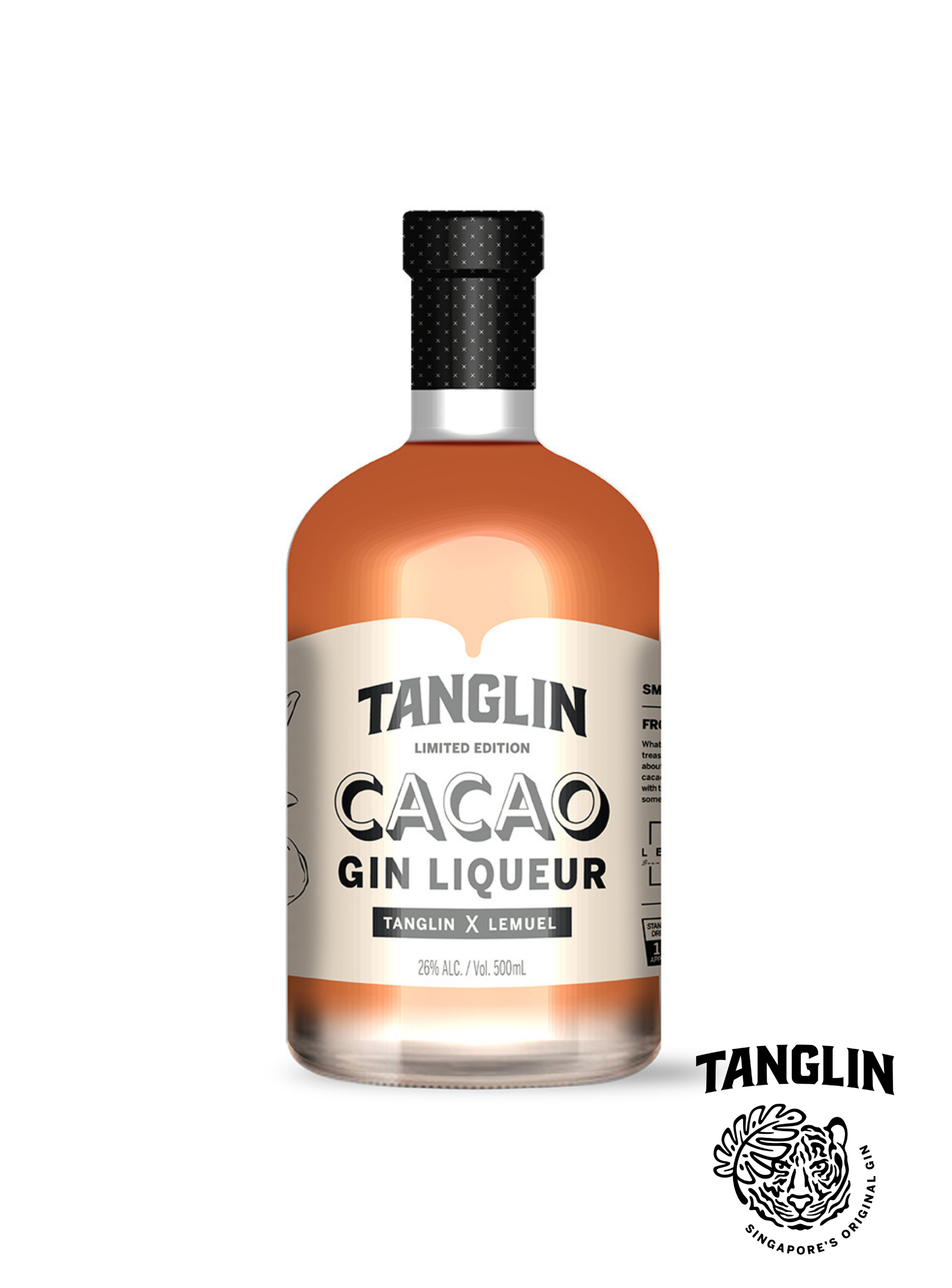 Tanglin Gin: Cacao Gin Liqueur, 26.0% (500ml) – 88 Bamboo